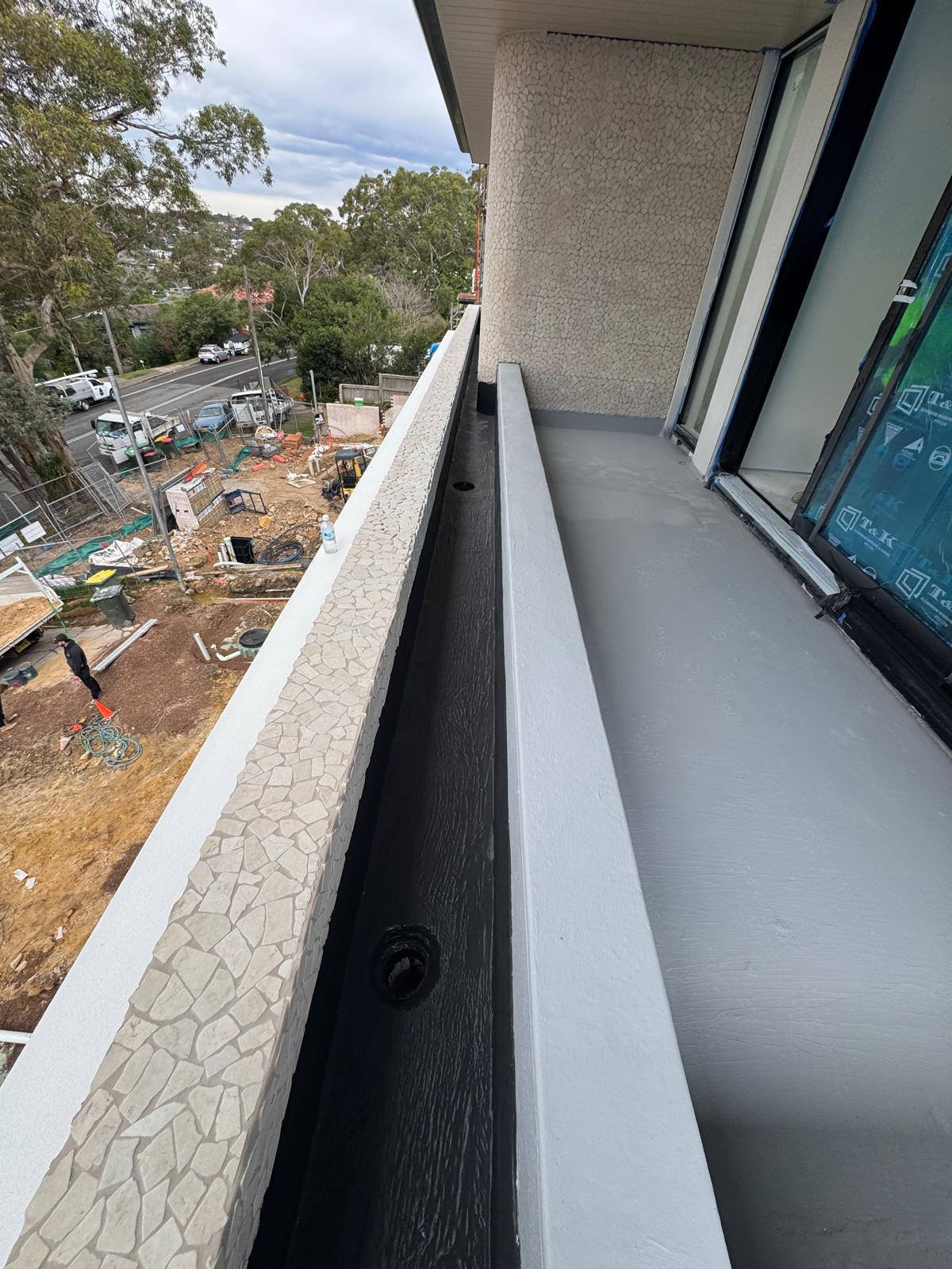 Planter balcony waterproofing